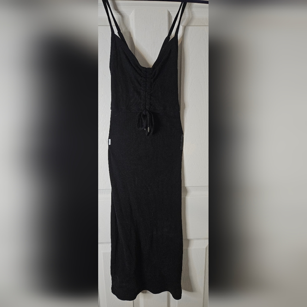 Roxy V Neck Dress With Cross Back Straps